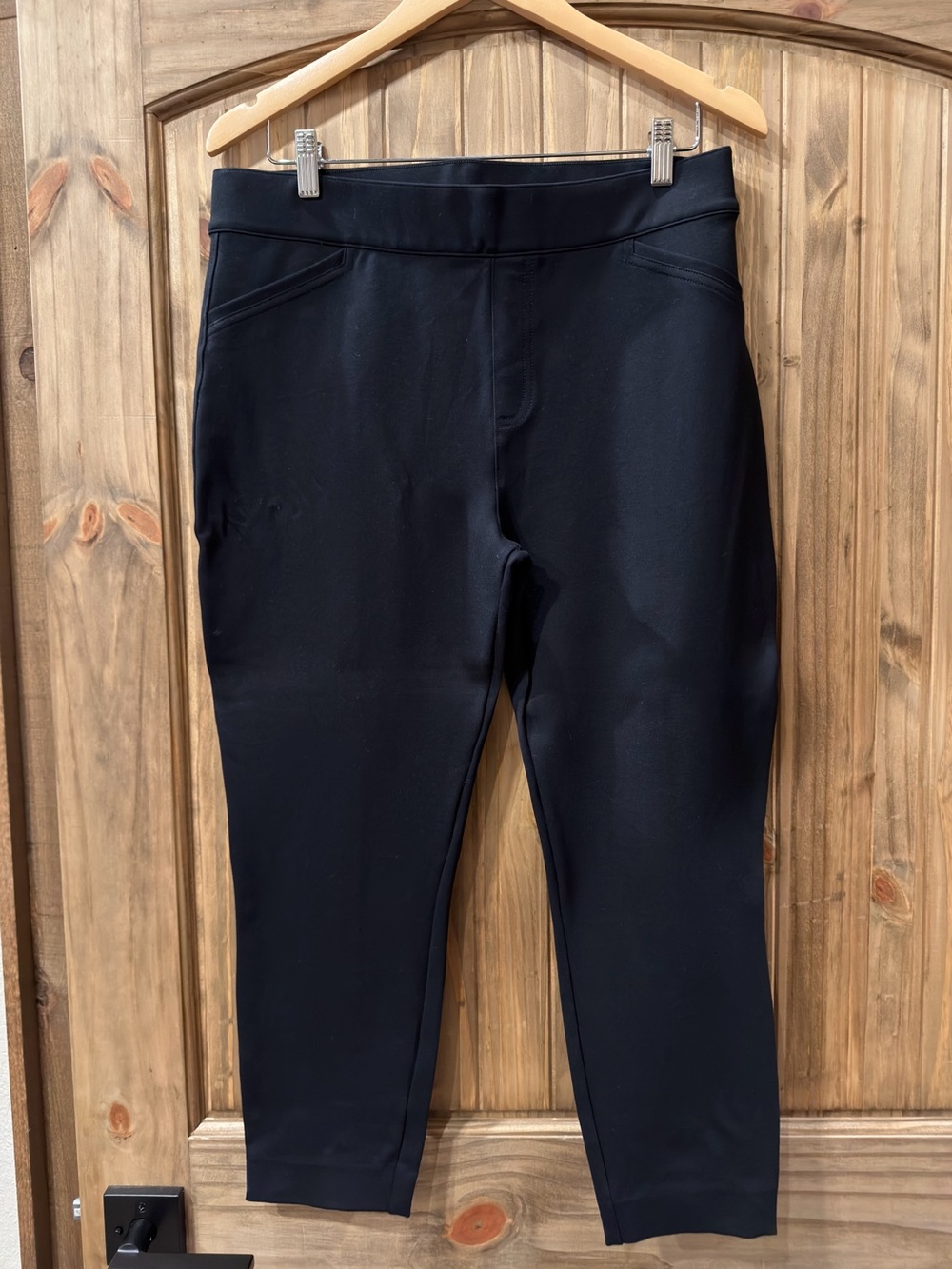 SPANX The Perfect Black Pant, Ankle Backseam Skinny size XL PETITE EUC